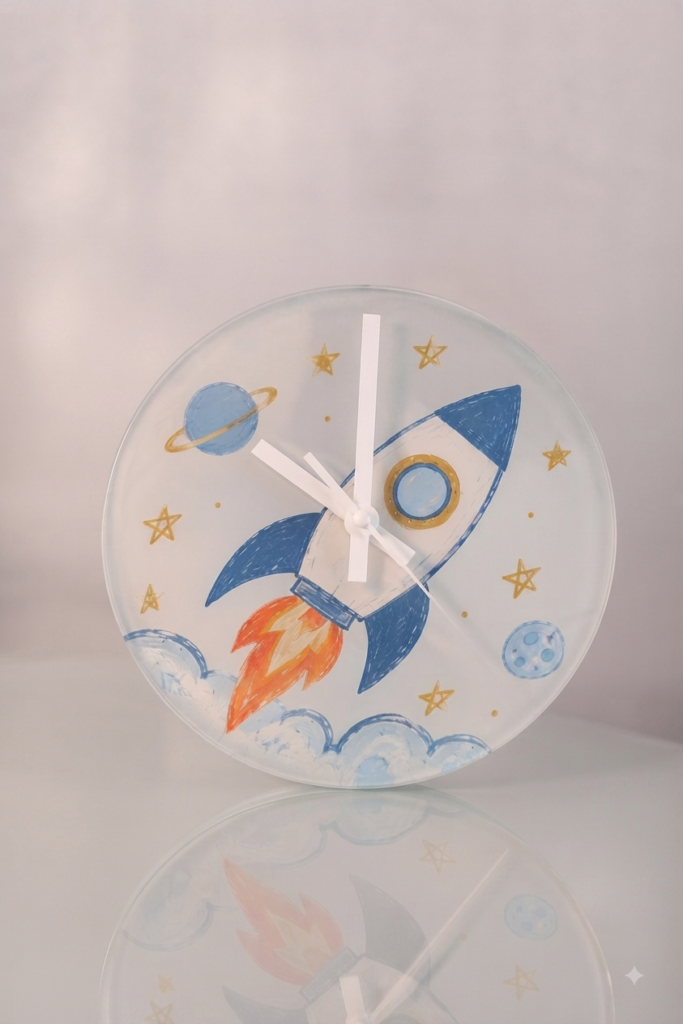 Personalised Glass Clock