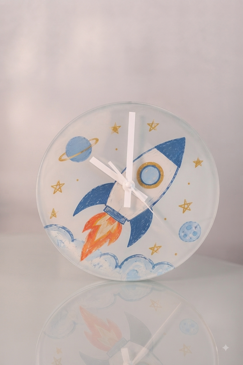 Personalised Glass Clock