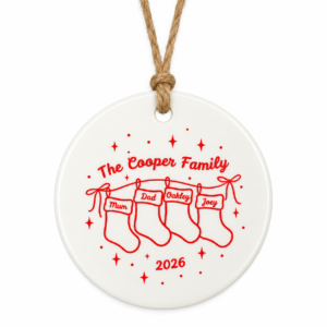Personalised Ceramic Christmas Ornament 🎄❤️