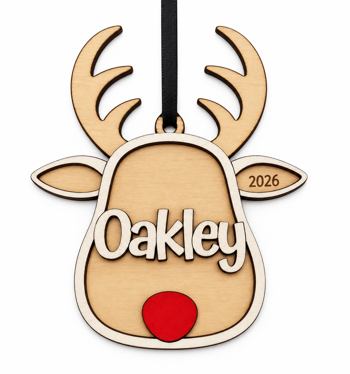 Personalised Reindeer Christmas Ornament π¦π