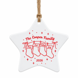Personalised Christmas Star Ornament ⭐🎄
